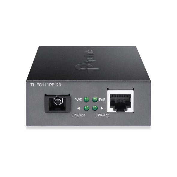 10/100Mbps WDM Media Converter with 1-Port PoE