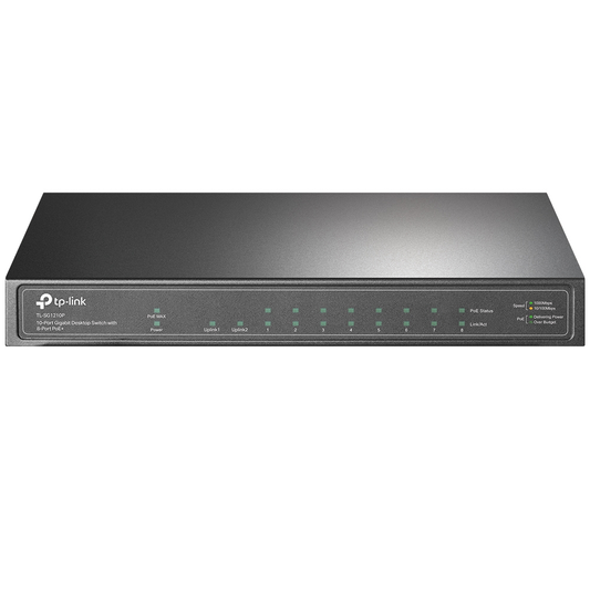 10-Port Gigabit PoE+ Switch