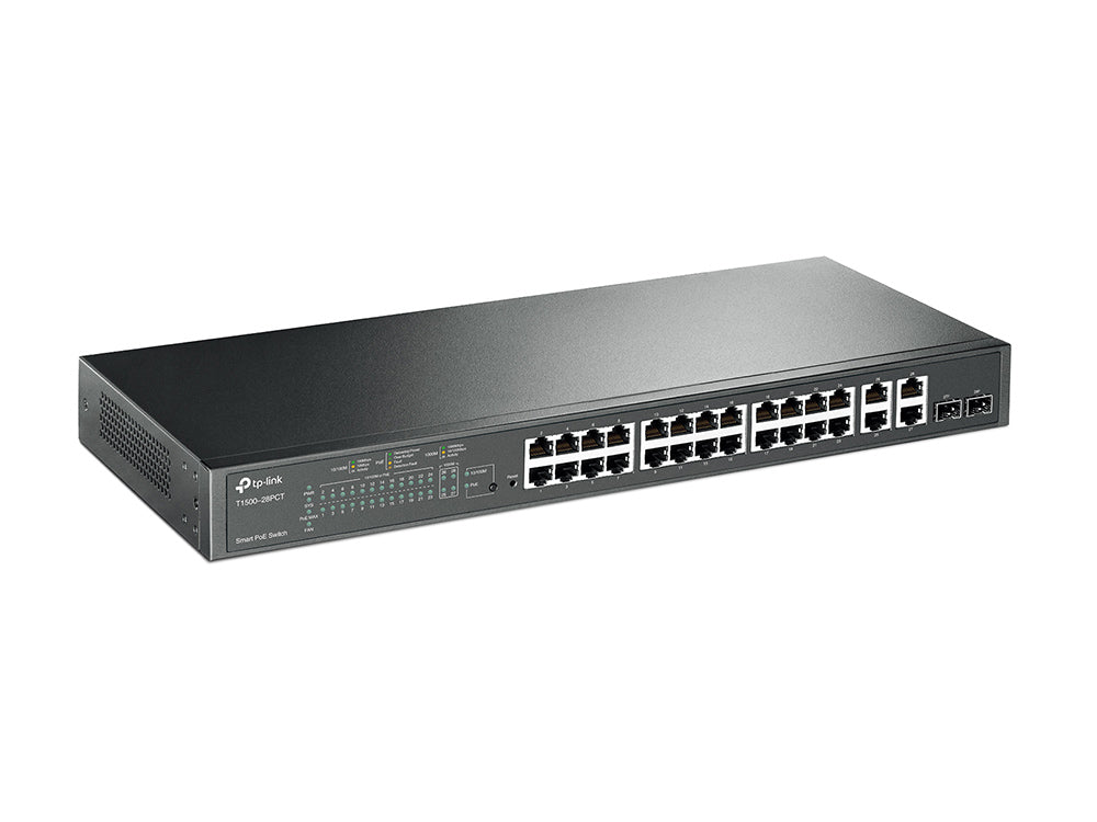 24-Port 10/100Mbps + 4-Port Gigabit PoE+ Smart Switch