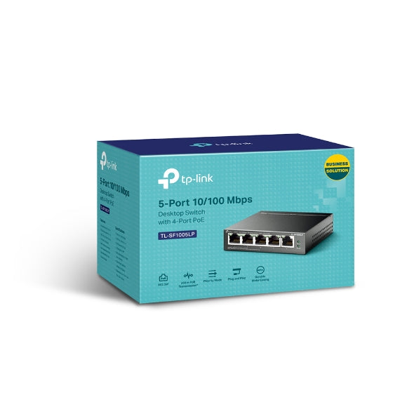 5-Port 10/100Mbps Desktop Switch with 4-Port PoE