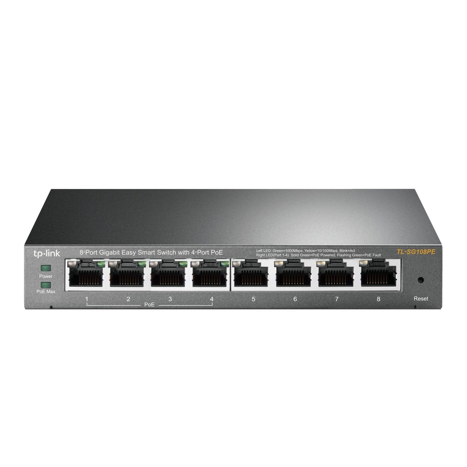 8-Port Gigabit Desktop PoE Easy Smart Switch