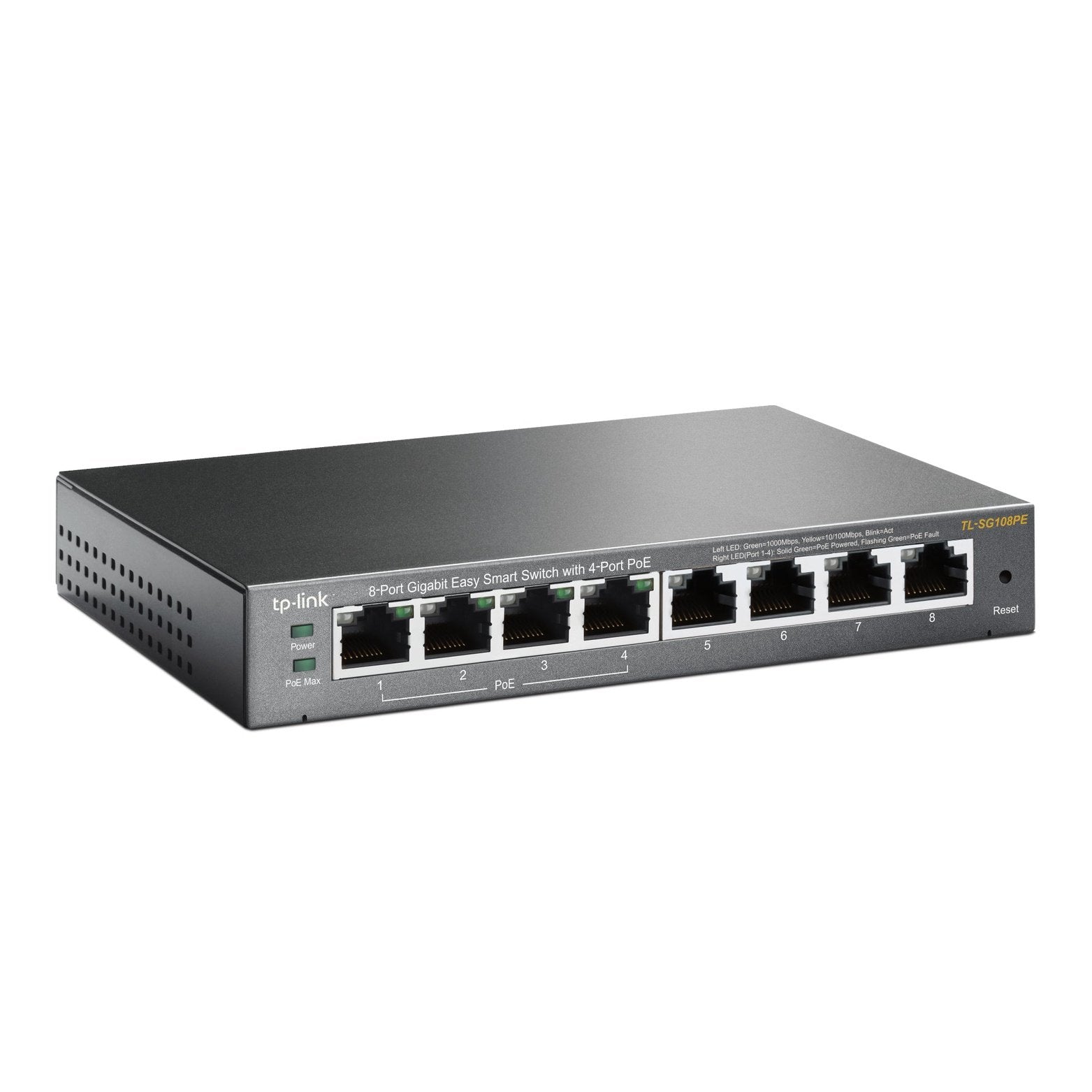 8-Port Gigabit Desktop PoE Easy Smart Switch