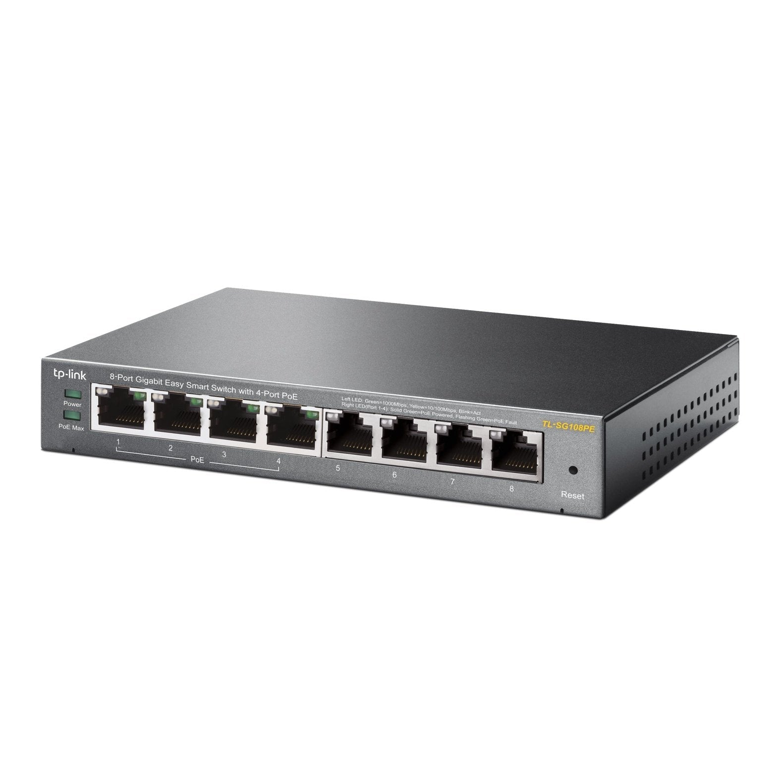 8-Port Gigabit Desktop PoE Easy Smart Switch