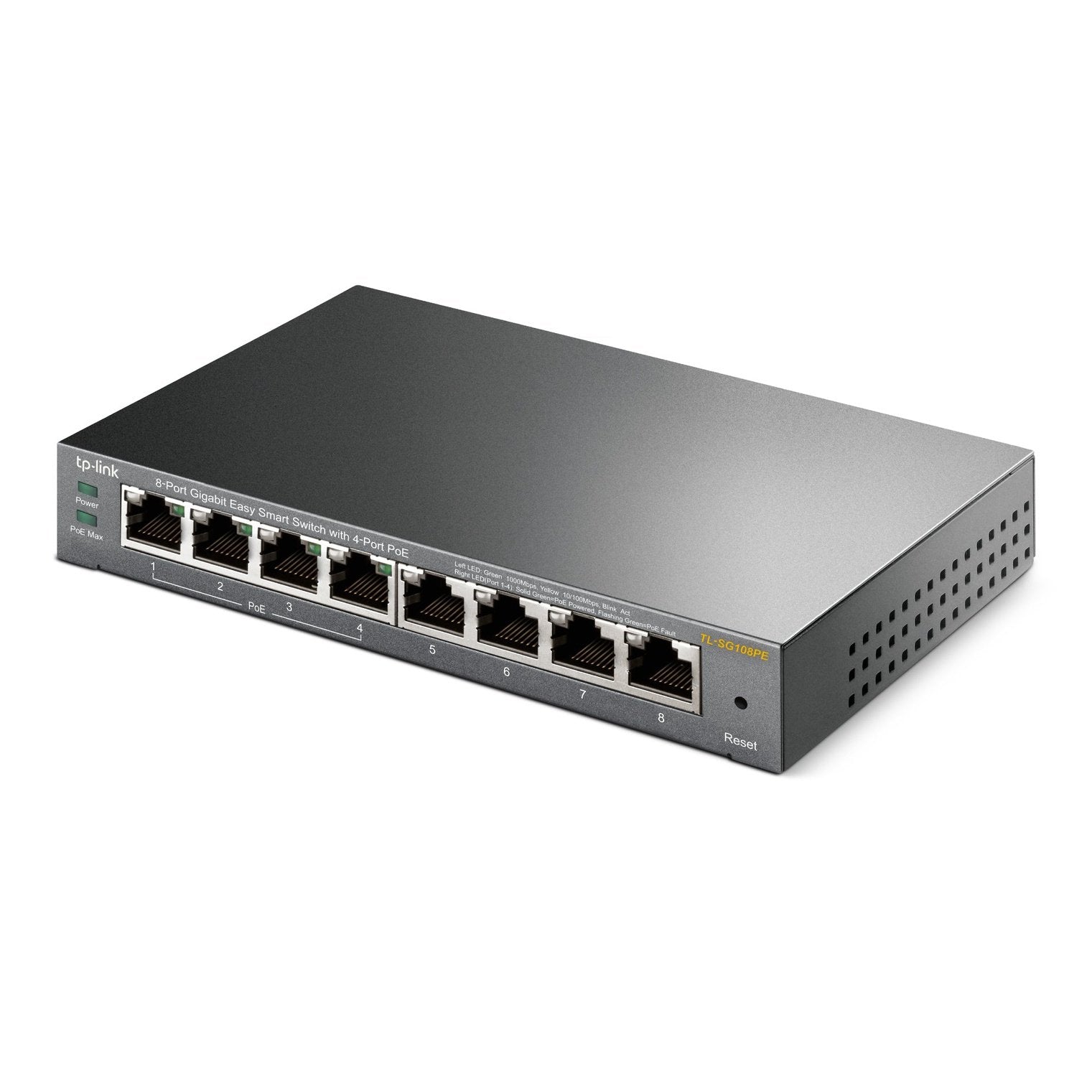 8-Port Gigabit Desktop PoE Easy Smart Switch