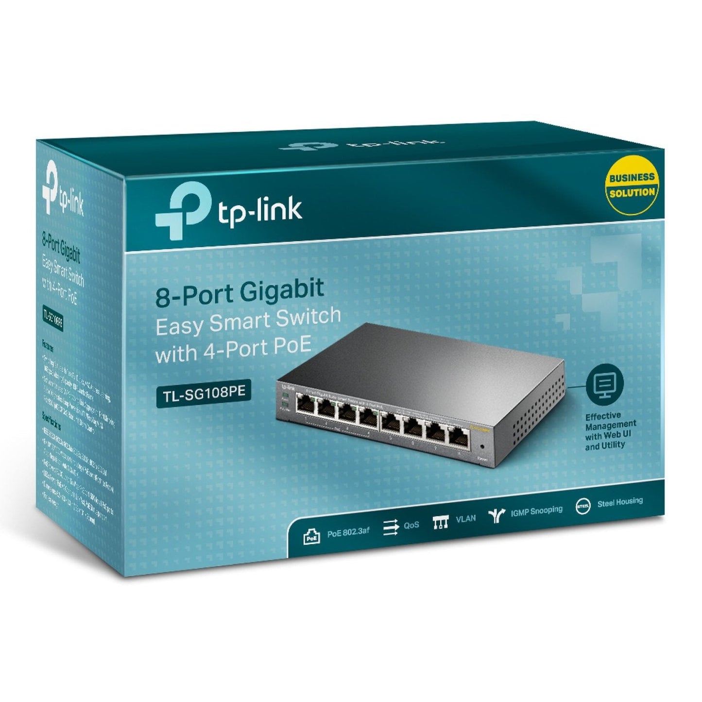 8-Port Gigabit Desktop PoE Easy Smart Switch
