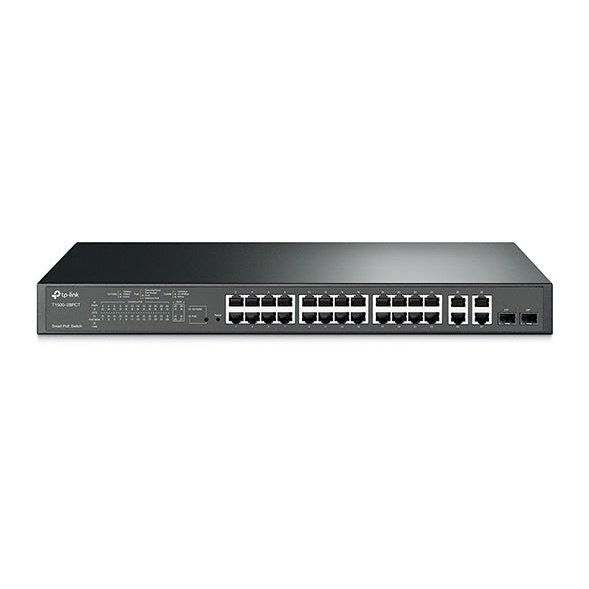 JetStream 24-Port 10/100Mbps + 4-Port Gigabit Smart PoE+ Switch