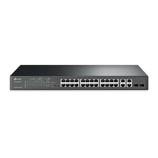 JetStream 24-Port 10/100Mbps + 4-Port Gigabit Smart PoE+ Switch
