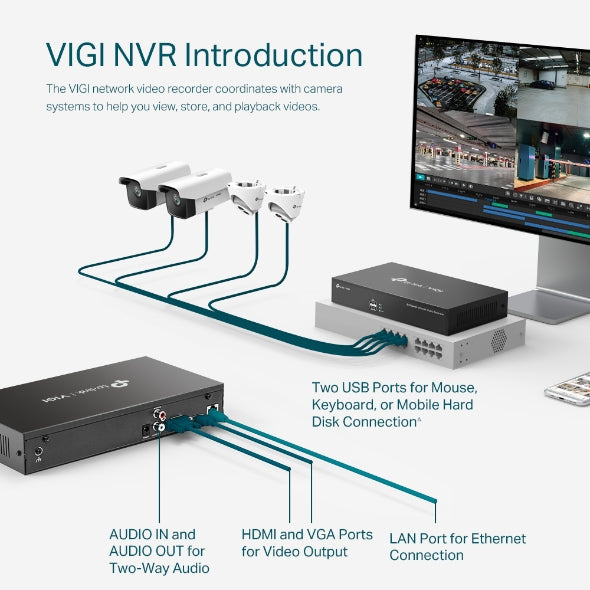 VIGI 8 Channel Network Video Recorder