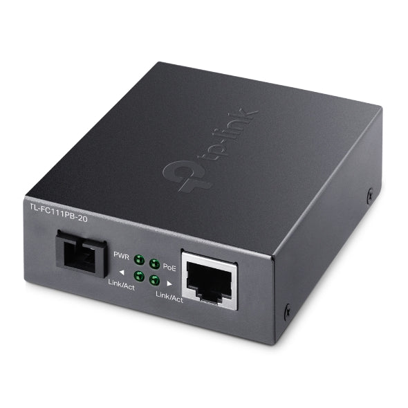 10/100Mbps WDM Media Converter with 1-Port PoE