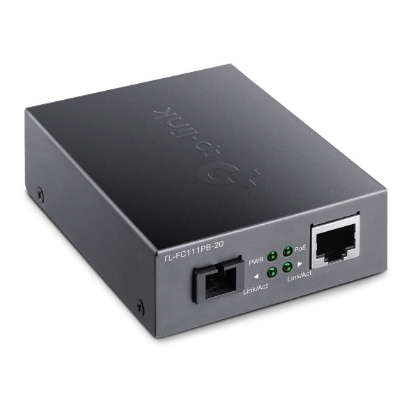 10/100Mbps WDM Media Converter with 1-Port PoE