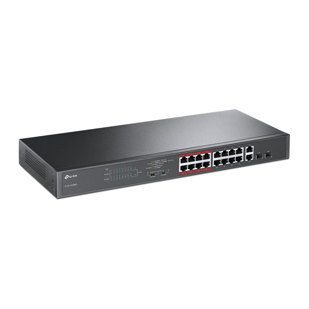 16-Port 10/100Mbps PoE+ Switch