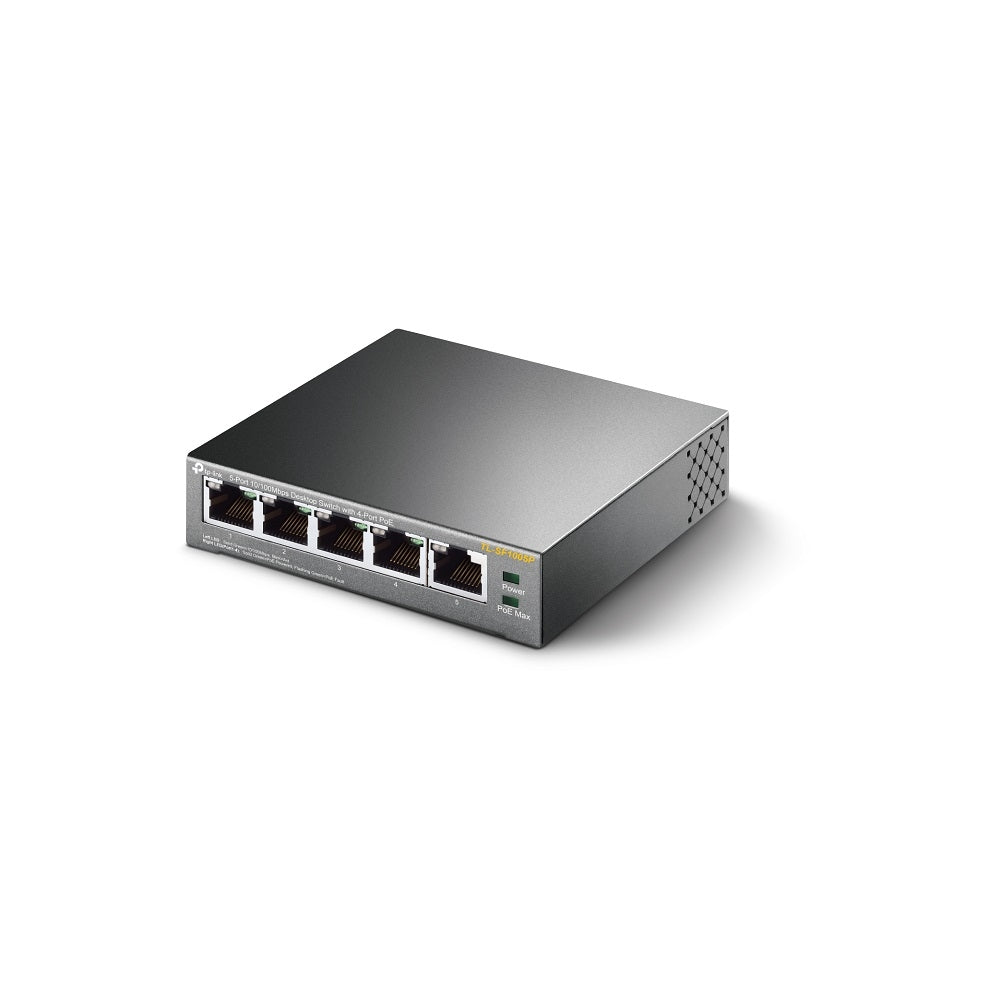 5-Port 10/100Mbps Desktop Switch with 4-Port PoE