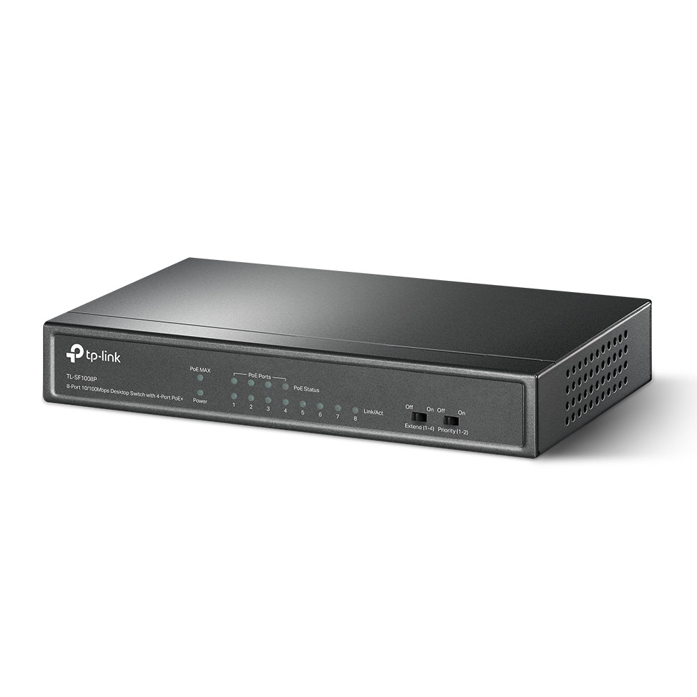 8-port 10/100Mbps Desktop PoE Switch