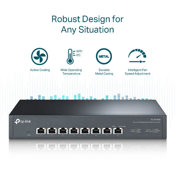 8-Port 10G Desktop/Rackmount Switch