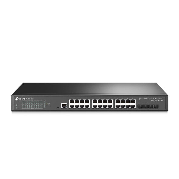 JetStream 24-Port Gigabit L2+ Managed Switch with 4 10GE SFP+ Slots