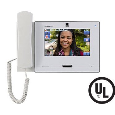 SIP Compatible IP Video Master Station 7″ Touchscreen and Privacy Handset (White)