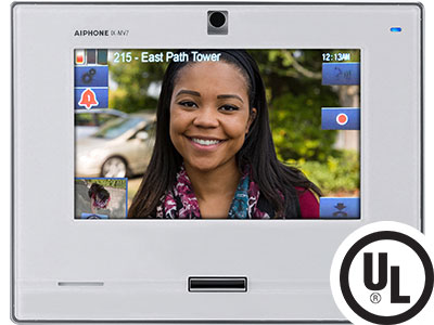 SIP Compatible IP Video Master Station with 7" Touchscreen and Hands-free (White)