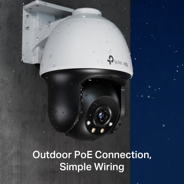 VIGI 4MP Outdoor Full-Color Pan Tilt Network Camera