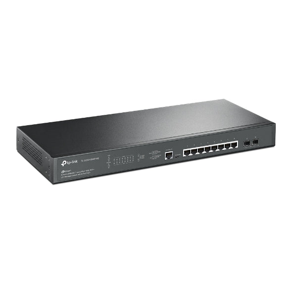 JetStream 8-Port 2.5GBASE-T and 2-Port 10GE SFP+ L2+ Managed Switch with 8-Port