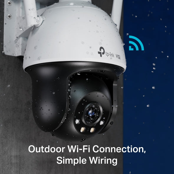 VIGI 4MP Outdoor Full-Color Wi-Fi Pan Tilt Network Camera