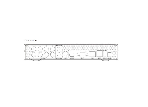 TD-2108NS-HC 8 CH Hybrid DVR