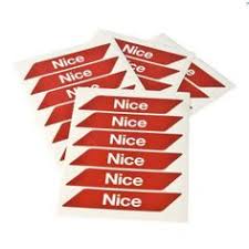 Nice WA10 red adhesive reflector strips for automatic barrier