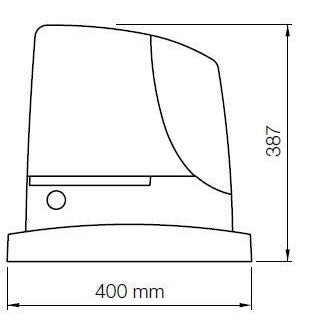 Nice RUN2500 Sliding Auto Gate Motor Set