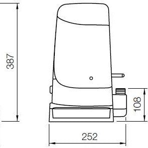 Nice RUN2500i 230VAC Sliding Auto Gate